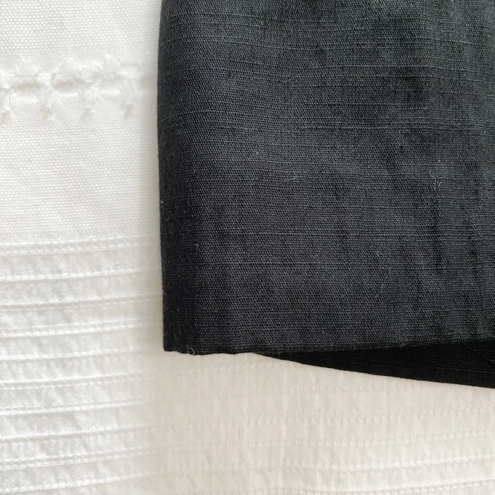 SANDRO VINTAGE BLACK LINEN BLEND SHEER BLAZER - M - Picture 9 of 10
